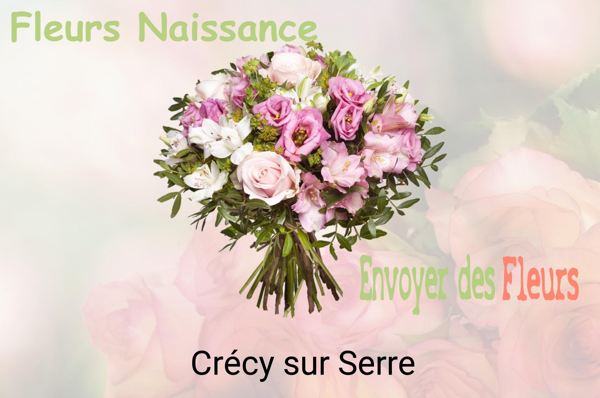 Bouquet de fleurs de naissance livré à Crécy-sur-Serre